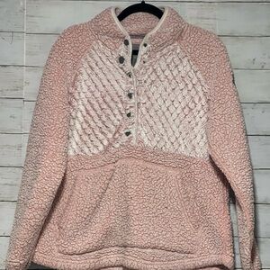 Simply Southern Blush and Ivory Teddy Jacket